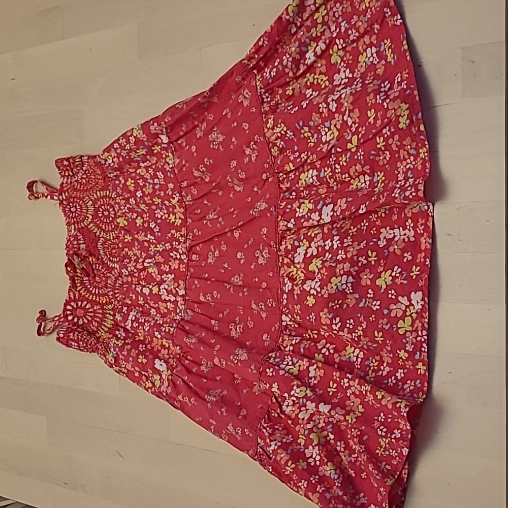 LIKE NEW At Last Pink Floral with Spagetti Straps